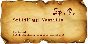 Szilágyi Vaszilia névjegykártya